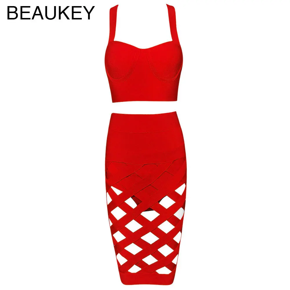 Red Lilac Hollow Out Lattice Rayon 2016 Sexy Women's Knee Length 3 Pieces Set High Waist Celebrity Bandage Dress
Red Lilac Hollow Out Lattice Rayon 2016 Sexy Women's Knee Length 3 Pieces Set High Waist Celebrity Bandage Dress