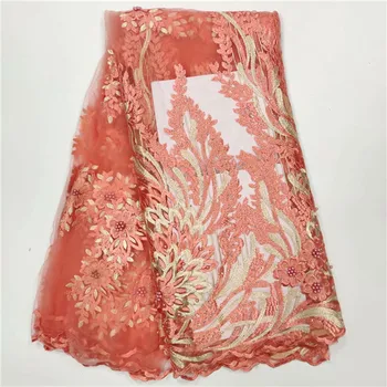 Pink 2019 African Beaded Tulle Lace Fabric High High Quality Lace Material Net French Embroidery Nigeria Lace Fabric with stones
Pink 2019 African Beaded Tulle Lace Fabric High High Quality Lace Material Net French Embroidery Nigeria Lace Fabric with stones