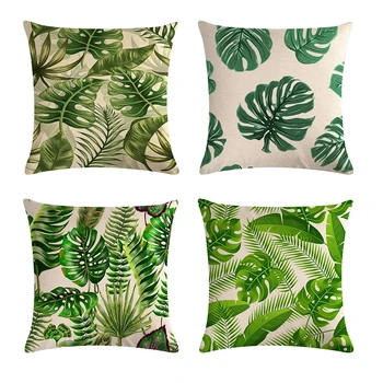 4pcs/lot Sofa Decorative Pillow Cover Tropical Plant Leaf Throw Pillows Case Linen 45*45 Throw Pillow Home Decor Cushion Cover
4pcs/lot Sofa Decorative Pillow Cover Tropical Plant Leaf Throw Pillows Case Linen 45*45 Throw Pillow Home Decor Cushion Cover