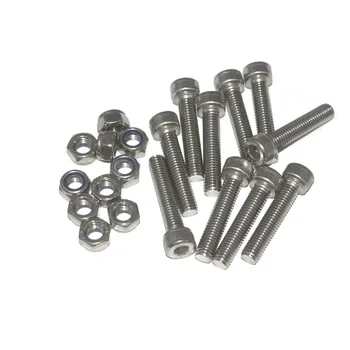 M8x40mm 304 Stainless Steel Hex Bolt Socket Head Cap Screws with Nylon Insert Hex Lock Nuts 10pcs
M8x40mm 304 Stainless Steel Hex Bolt Socket Head Cap Screws with Nylon Insert Hex Lock Nuts 10pcs