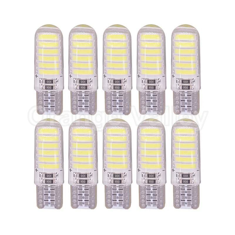 10Pcs waterproof T10 194 501 7020 SMD W5W Silica Gel 12 LED Car Auto Interior Lights Wedge Door Instrument Side Bulb Lamp DC 12V
10Pcs waterproof T10 194 501 7020 SMD W5W Silica Gel 12 LED Car Auto Interior Lights Wedge Door Instrument Side Bulb Lamp DC 12V