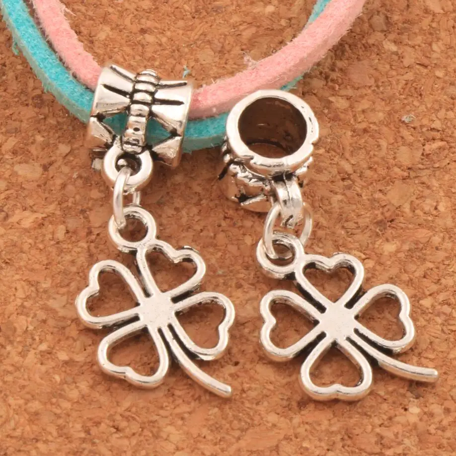 Open Heart Clover Leaf Big Hole Beads 100PCS Antique Silver Dangle Fit European Charm Bracelets B368 11.2x26.3mm
Open Heart Clover Leaf Big Hole Beads 100PCS Antique Silver Dangle Fit European Charm Bracelets B368 11.2x26.3mm