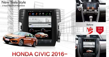 Tesla Vertical Screen Android system Car Radio DVD GPS Navigation for Honda Civic 2016 2017 2018 Support 3/4G Network map camera
Tesla Vertical Screen Android system Car Radio DVD GPS Navigation for Honda Civic 2016 2017 2018 Support 3/4G Network map camera