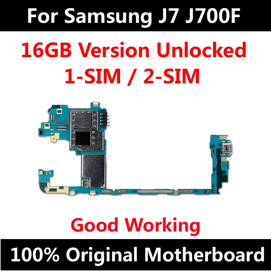 For Samsung Galaxy J7 J700F Dual SIM Original Motherboard Factory Unlock With Full Chips Android OS Logic Board EU Version
For Samsung Galaxy J7 J700F Dual SIM Original Motherboard Factory Unlock With Full Chips Android OS Logic Board EU Version