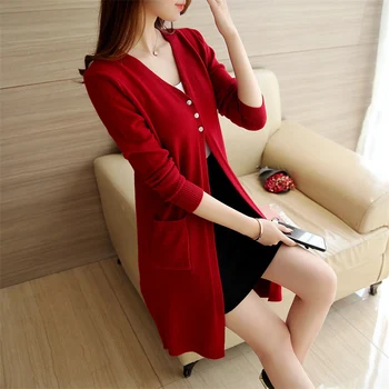 Lady wool Sweater Fashion medium long Cashmere Cardigan Women loose sweater for female outerwear coat with pockets Spring autumn
Lady wool Sweater Fashion medium long Cashmere Cardigan Women loose sweater for female outerwear coat with pockets Spring autumn