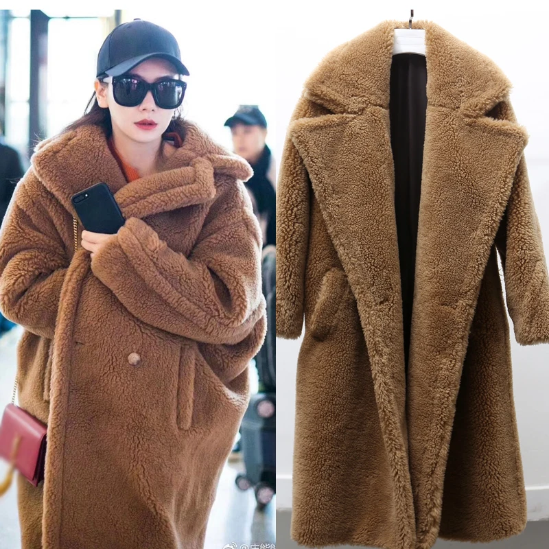 2018 Faux Fur Teddy Coats Women Solid Long Oversize Loose Lambs wool Female Winter Plus Size Coat Street Outerwear W1497
2018 Faux Fur Teddy Coats Women Solid Long Oversize Loose Lambs wool Female Winter Plus Size Coat Street Outerwear W1497