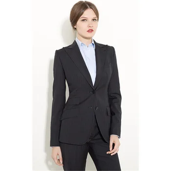 Black Formal Pants Suit Women Office Uniform Designs Women Female Business Suit Fashion Elegant Style One Button Striped Suits
Black Formal Pants Suit Women Office Uniform Designs Women Female Business Suit Fashion Elegant Style One Button Striped Suits