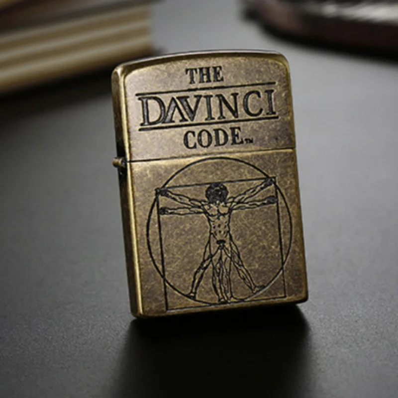Vintage Metal Kerosene Lighter Oil Gasoline Fire Retro Grinding Wheel Copper Davinci Cigarette Lighter Smoker Man Gadgets gift
Vintage Metal Kerosene Lighter Oil Gasoline Fire Retro Grinding Wheel Copper Davinci Cigarette Lighter Smoker Man Gadgets gift