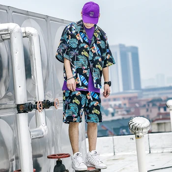 2019 (shirts+shorts) Summer Men Flower Printing Short Sleeve Beach Shirt Shorts Suit Sets Short Tracksuit Men 18 Color Clothes
2019 (shirts+shorts) Summer Men Flower Printing Short Sleeve Beach Shirt Shorts Suit Sets Short Tracksuit Men 18 Color Clothes