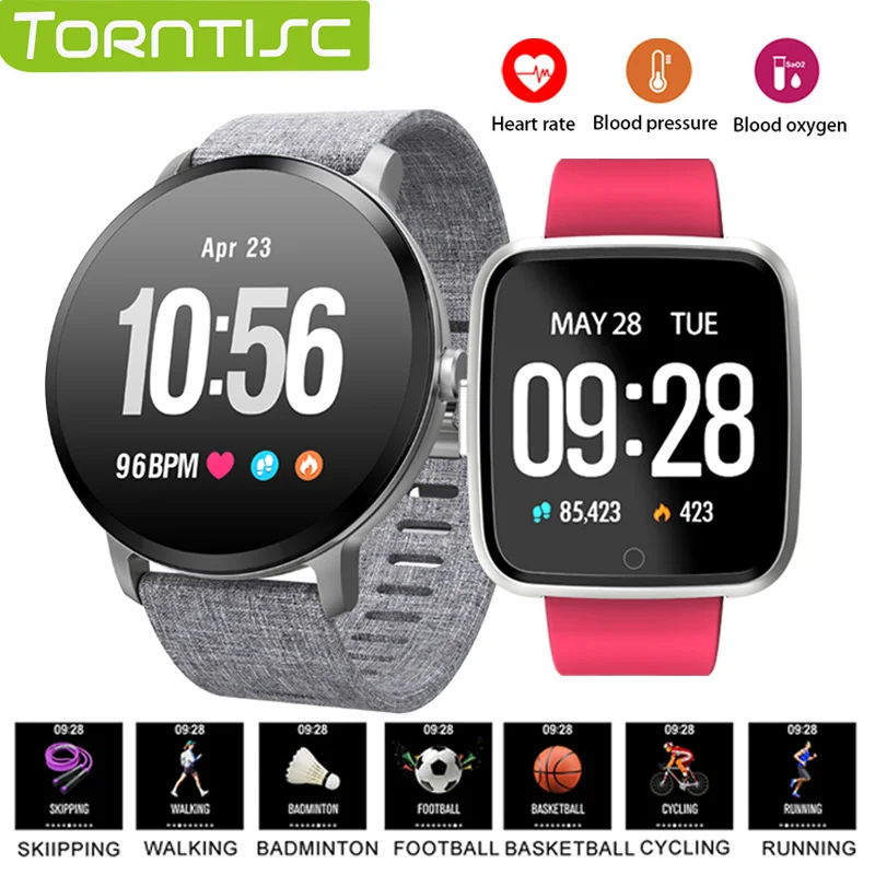 TORNTISC Smart watch IP67 Waterproof Heart Rate Blood Pressure oxygen monitor Activity tracker Fitness Bracelet for Men women
TORNTISC Smart watch IP67 Waterproof Heart Rate Blood Pressure oxygen monitor Activity tracker Fitness Bracelet for Men women