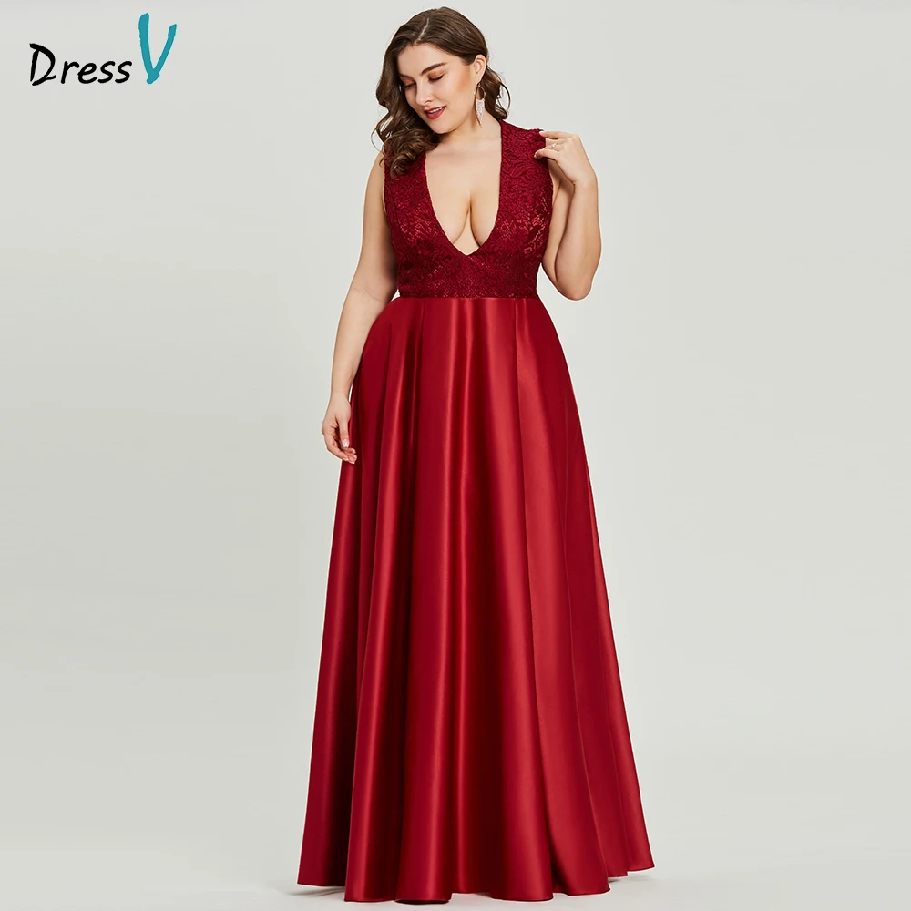 Dressv rust red v neck plus size evening dress elegant a line sleeveless wedding party formal dress lace evening dresses
Dressv rust red v neck plus size evening dress elegant a line sleeveless wedding party formal dress lace evening dresses