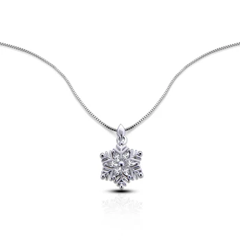 Elegant Girl Jewelry Pure 925 Silver Necklace Shining Snowflake Zircon Pendant Design Solid Silver Necklace Box Chain Pop Gift
Elegant Girl Jewelry Pure 925 Silver Necklace Shining Snowflake Zircon Pendant Design Solid Silver Necklace Box Chain Pop Gift