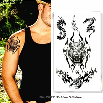 Nu-TATY Dragon Tiger Scorpion Temporary Tattoo Body Art Flash Tattoo Stickers 17*10cm Waterproof Fake Tatoo Car Styling Sticker
Nu-TATY Dragon Tiger Scorpion Temporary Tattoo Body Art Flash Tattoo Stickers 17*10cm Waterproof Fake Tatoo Car Styling Sticker