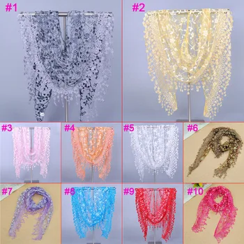 Summer Style Lady Lace Scarf Women Tassel Sheer Metallic Triangle Bandage Floral Design Scarves Shawl Happybuy FS99
Summer Style Lady Lace Scarf Women Tassel Sheer Metallic Triangle Bandage Floral Design Scarves Shawl Happybuy FS99