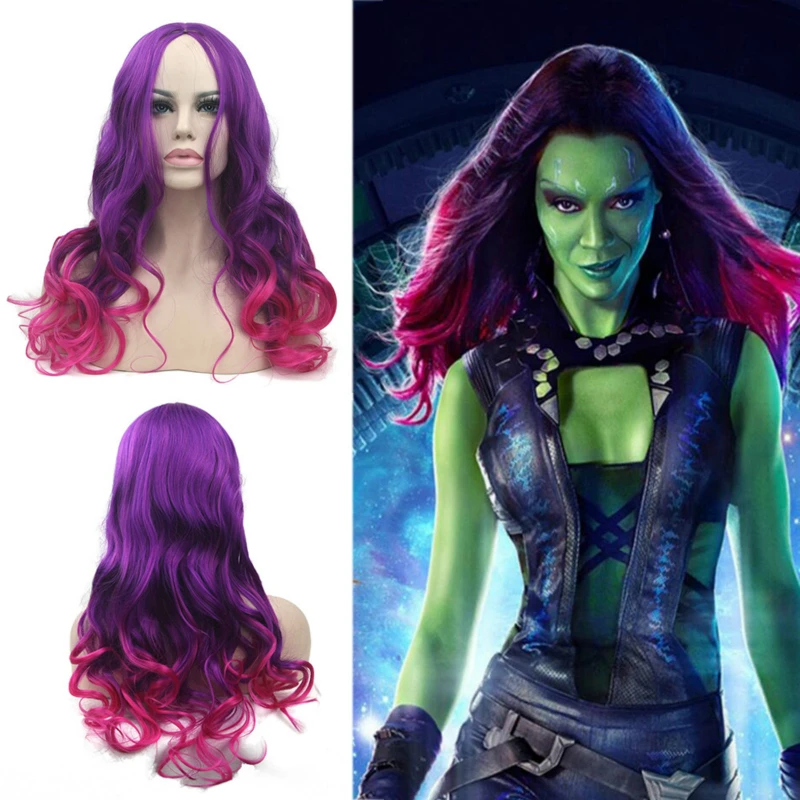 Long Wave Anime Wigs Cosplay for Gamora in Guardians of Galaxy Movie Costume Vestidos Hairpiece in Halloween Carnival Party
Long Wave Anime Wigs Cosplay for Gamora in Guardians of Galaxy Movie Costume Vestidos Hairpiece in Halloween Carnival Party