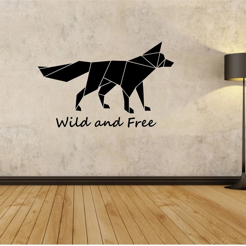 Origami Fox Wall Decal Wild and Free Quote Wall Sticker Bedroom Living Room Home Design Murals Geometric Wall Art Vinyl A384
Origami Fox Wall Decal Wild and Free Quote Wall Sticker Bedroom Living Room Home Design Murals Geometric Wall Art Vinyl A384