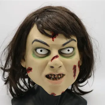 The Exorcist Regan Mask With Black Wig Scary Ghost Mask Halloween Zombie Mask Masquerade Cosplay Costume Party Supplies
The Exorcist Regan Mask With Black Wig Scary Ghost Mask Halloween Zombie Mask Masquerade Cosplay Costume Party Supplies