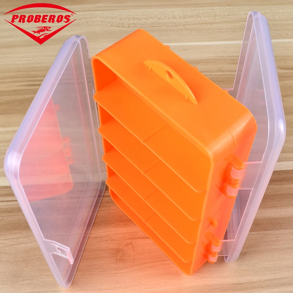 Transparent Plastic Fishing lures Box Orange Two Side Open High Strength Fishing Lure Accessories
Transparent Plastic Fishing lures Box Orange Two Side Open High Strength Fishing Lure Accessories