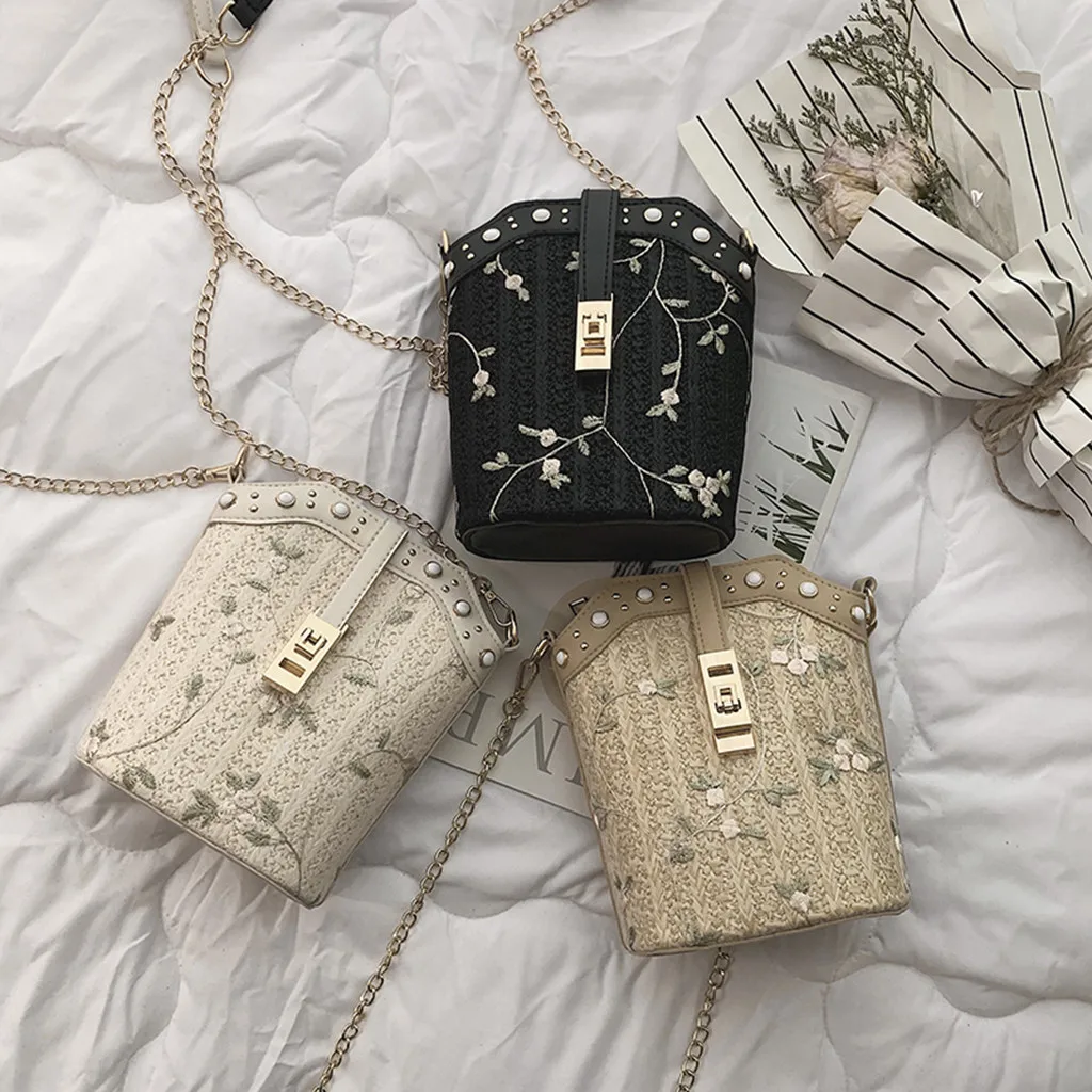 Xiniu Women Beach Lace Embroid Straw Bucket Bag Burlap Square Bag Messenger Bag Famous Brand Borsa a tracolla da donna#30
Xiniu Women Beach Lace Embroid Straw Bucket Bag Burlap Square Bag Messenger Bag Famous Brand Borsa a tracolla da donna#30