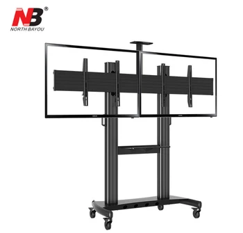 NB AVT1800-60-2A Dual Screen TV Mobile Cart 40"-60" LED LCD Plasma TV Mount Trolley Stand With AV Shelf And Camera Holder
NB AVT1800-60-2A Dual Screen TV Mobile Cart 40"-60" LED LCD Plasma TV Mount Trolley Stand With AV Shelf And Camera Holder