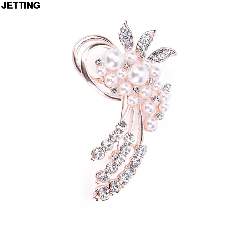 JETTING women Fashion Jewelry Vintage Brooch Pins Austria Crystals Imitation Pearl Flower Brooch Wedding Accessories 
JETTING women Fashion Jewelry Vintage Brooch Pins Austria Crystals Imitation Pearl Flower Brooch Wedding Accessories