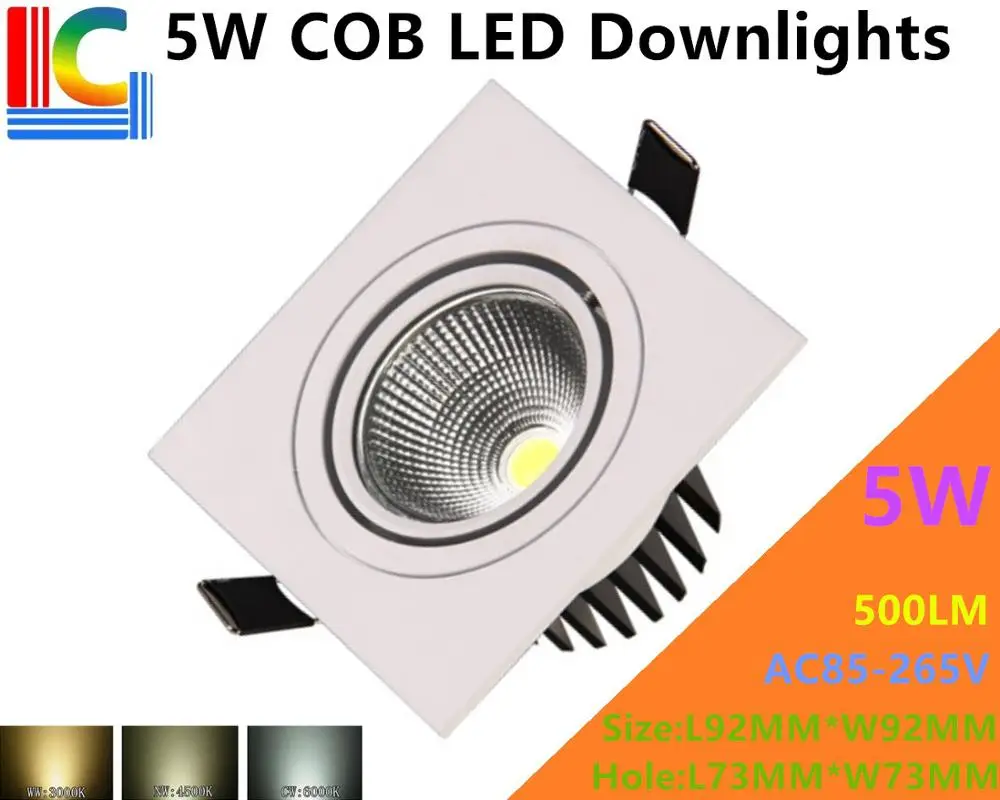 COB 5W Rectangular LED Downlights 85-265V Recessed Ceiling light CE Ultra bright Home Furnishing lighting Grille lamp 4PCs/Lot
COB 5W Rectangular LED Downlights 85-265V Recessed Ceiling light CE Ultra bright Home Furnishing lighting Grille lamp 4PCs/Lot