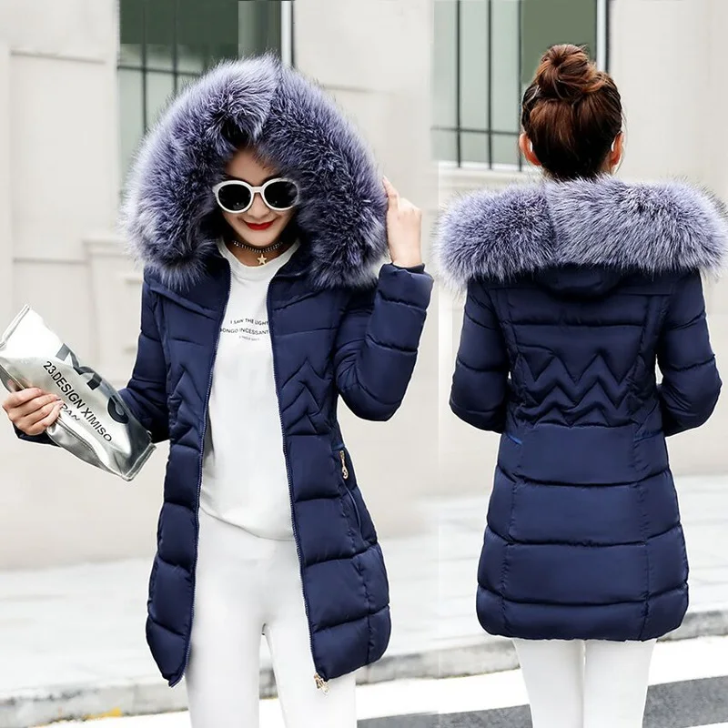 Winter Jacket Women New 2019 Coats Artificial raccoon hair collar Female Parka black Thick Cotton Padded Lining Ladies S-6XL
Winter Jacket Women New 2019 Coats Artificial raccoon hair collar Female Parka black Thick Cotton Padded Lining Ladies S-6XL