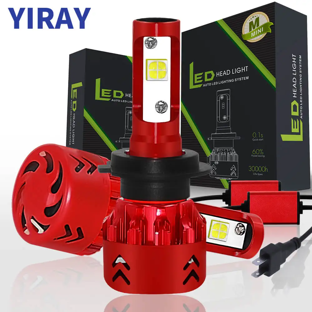YIRAY ampoule LED bulb car light H4 H7 H11 H1 LED 9005/HB3 9006/HB4 80W 9600Lm Car Headlight Bulbs Fog Lights 6000K 12V Mini7
YIRAY ampoule LED bulb car light H4 H7 H11 H1 LED 9005/HB3 9006/HB4 80W 9600Lm Car Headlight Bulbs Fog Lights 6000K 12V Mini7