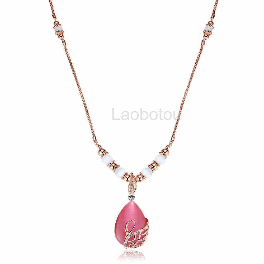 Necklaces Chain Gold-color Austria Crystal Opal Jewelry Cute Swan Pendant Necklace for Women
Necklaces Chain Gold-color Austria Crystal Opal Jewelry Cute Swan Pendant Necklace for Women