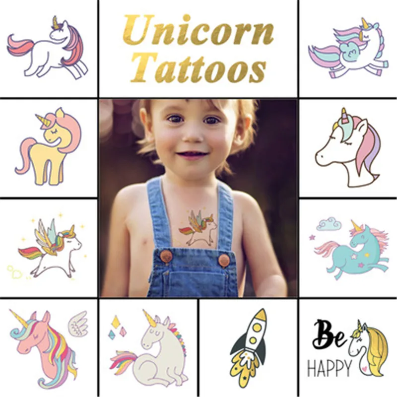Original Unicorn Tattoo Sticker Cute Animal Environmental Protection Waterproof Safe Children Tattoo Personality Stickers
Original Unicorn Tattoo Sticker Cute Animal Environmental Protection Waterproof Safe Children Tattoo Personality Stickers