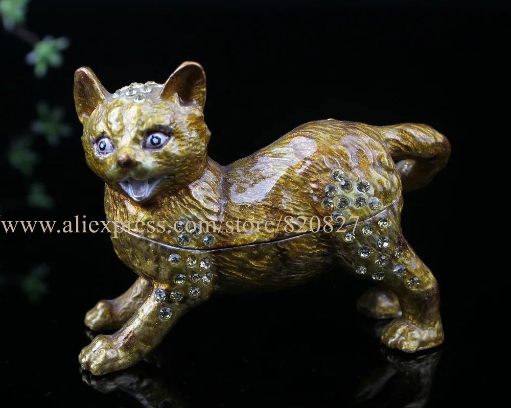Cat Hinged Trinket Box Cat Pill Case Trinket Gift Box Children's Jewelry Boxes Cat
Cat Hinged Trinket Box Cat Pill Case Trinket Gift Box Children's Jewelry Boxes Cat