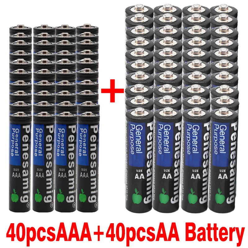 AA 40+AAA 40 PCS 100% New 1.5V AAA Battery 3a Alkaline Zinc Carbon LR03 SUM4 and 1.5v aa battery 2a Alkaline Dry Battery
AA 40+AAA 40 PCS 100% New 1.5V AAA Battery 3a Alkaline Zinc Carbon LR03 SUM4 and 1.5v aa battery 2a Alkaline Dry Battery