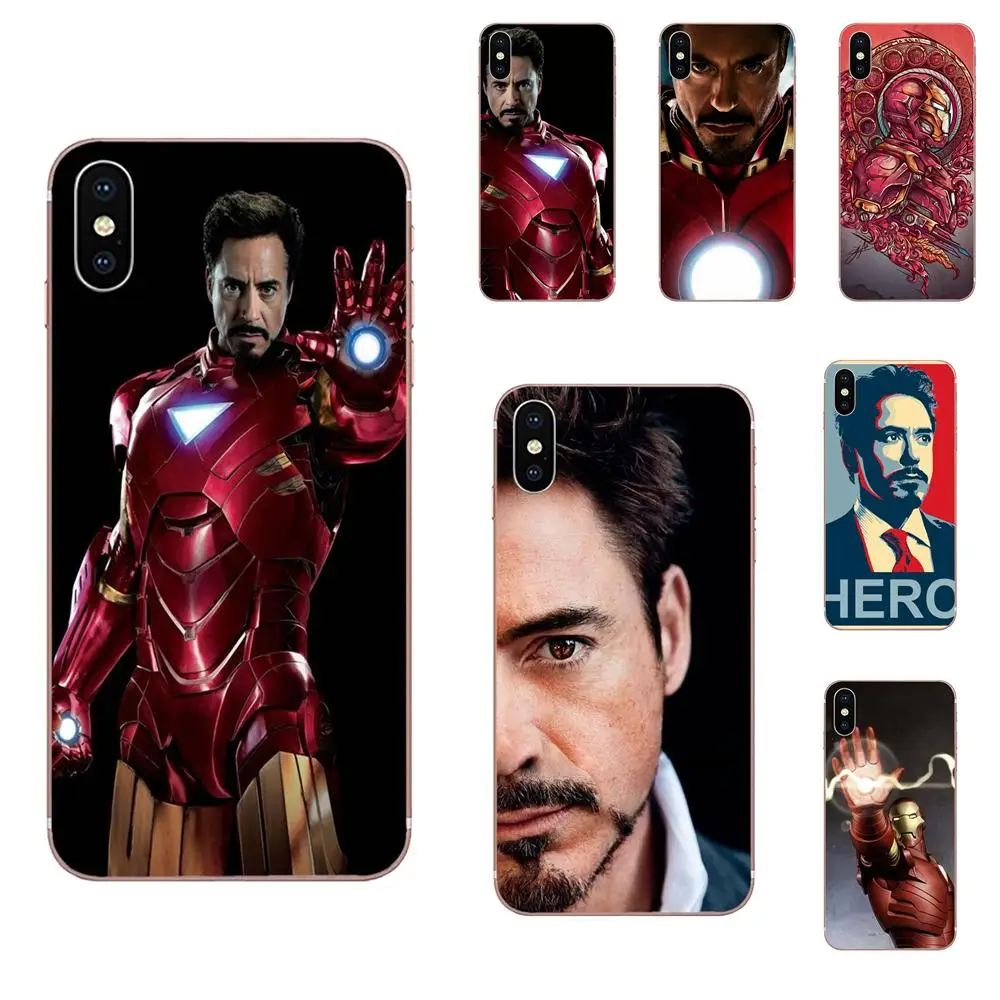 Luxury Cell Phone Case Iron Man Robert Downey Jr Tony Super Men For Xiaomi Redmi Mi Note 7 8 9 SE Pro Lite Go Play | Мобильные