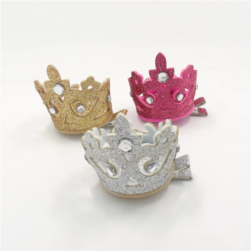 20pcs/lot Glitter Crown Clips Princess Gold Tiara Hairpins Crystal Royal Coronation Crown Sparkly Gold Silver Pink Girls Gifts
20pcs/lot Glitter Crown Clips Princess Gold Tiara Hairpins Crystal Royal Coronation Crown Sparkly Gold Silver Pink Girls Gifts