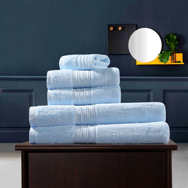 Solid-Color-Egyptian-Cotton-Towel-Set-Luxury-Bath-Towels-for-Adults-Large-Beach-Towel-80-150cm-Quick-Dry-Absorbent-Hand-Towel