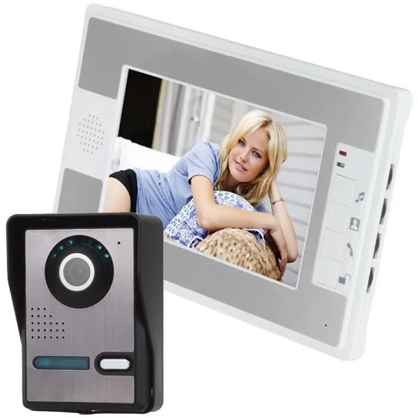 Free shipping 7 Inch video door bell intercom Video Door Phone Doorbell Intercom Kit 1-camera 1-monitor Night Vision
Free shipping 7 Inch video door bell intercom Video Door Phone Doorbell Intercom Kit 1-camera 1-monitor Night Vision