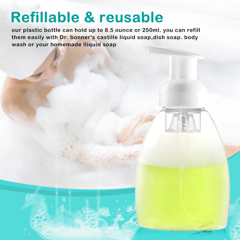 1Pc Portable Travel Clear Soap Foam Jar Squeezed Foaming Pump Shampoo Lotion Liquid Container Refill Bottle 30/60/100/150/300ML
1Pc Portable Travel Clear Soap Foam Jar Squeezed Foaming Pump Shampoo Lotion Liquid Container Refill Bottle 30/60/100/150/300ML