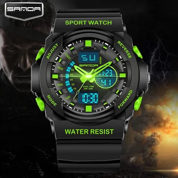 SANDA 241 Fashion Sports Watches Men Waterproof Sports Military Watches Men's Quartz Led Digital Watch relogio masculino
SANDA 241 Fashion Sports Watches Men Waterproof Sports Military Watches Men's Quartz Led Digital Watch relogio masculino