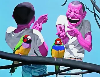 Handmade painting chinese painting two laughing men on oil canvas for home decor and wall artpaper
Handmade painting chinese painting two laughing men on oil canvas for home decor and wall artpaper