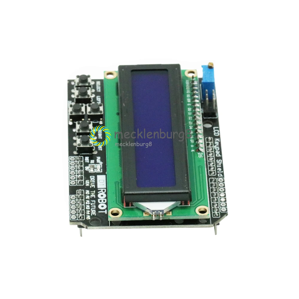 1602 LCD Display Keyboard Shield LCD Display 1602 Display Module for Arduino ATMEGA328 ATMEGA2560 Raspberry Pi UNO Blue Screen
1602 LCD Display Keyboard Shield LCD Display 1602 Display Module for Arduino ATMEGA328 ATMEGA2560 Raspberry Pi UNO Blue Screen
