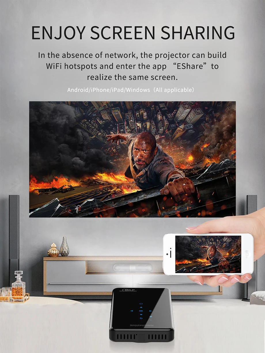 SmartIdea X2 Android7.1 mini phone projector (13)