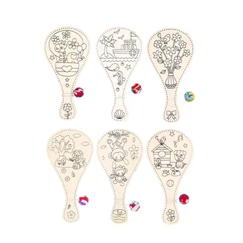 12pcs Mini Wooden Racket Kid's Art Painting Board Wooden DIY Kids Children Art Doodle Creative Racket Shape
12pcs Mini Wooden Racket Kid's Art Painting Board Wooden DIY Kids Children Art Doodle Creative Racket Shape