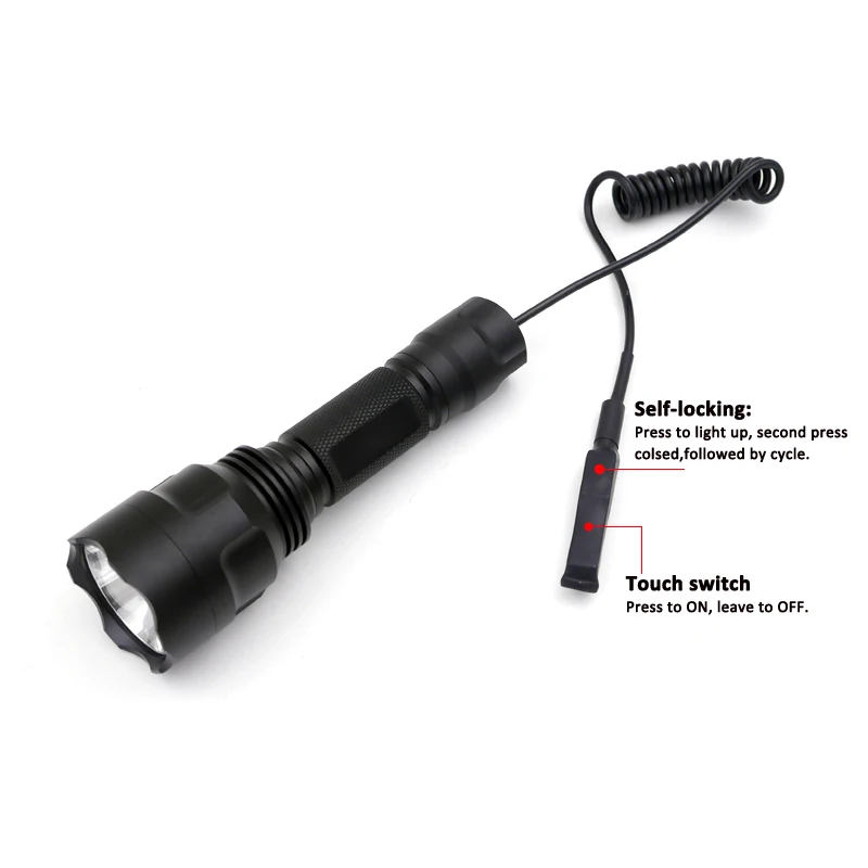Hunting flashlight cree XM-L2 U3 led lanterna torch 1 mode C8 flashlight torch with Dual mode Remote Pressure Switch lanterna
Hunting flashlight cree XM-L2 U3 led lanterna torch 1 mode C8 flashlight torch with Dual mode Remote Pressure Switch lanterna