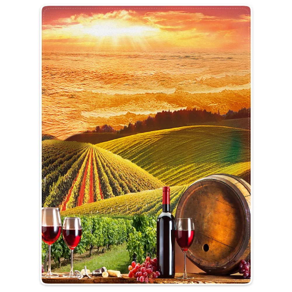 HommomH Blanket Throw Comfort Warm Soft Plush Throw For Sofa Colorful Grape Manor Red Wine Oak Barrel Golden Yellow
HommomH Blanket Throw Comfort Warm Soft Plush Throw For Sofa Colorful Grape Manor Red Wine Oak Barrel Golden Yellow