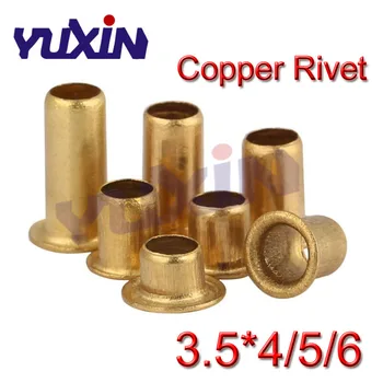 500Pcs M3.5*4/5/6mm Hollow Copper Rivet Bronze Rivets Cross Hole Brass Rivets Single Tube DIY Accessories
500Pcs M3.5*4/5/6mm Hollow Copper Rivet Bronze Rivets Cross Hole Brass Rivets Single Tube DIY Accessories