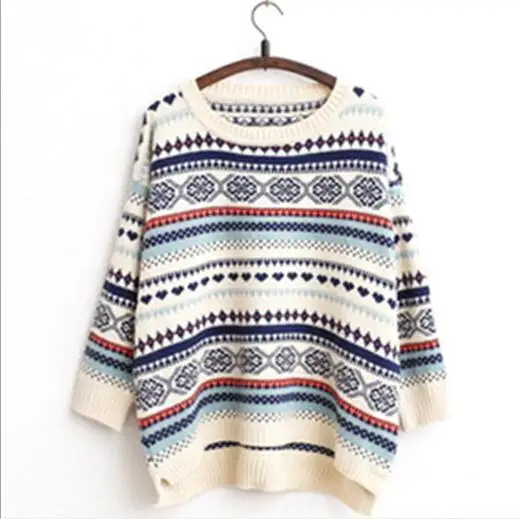 New 2018 Autumn Women Sweater Casual Irregular Beige Blue Red Pullover Long Sleeve Geometric Knitted Tops Pull Femme Vintage
New 2018 Autumn Women Sweater Casual Irregular Beige Blue Red Pullover Long Sleeve Geometric Knitted Tops Pull Femme Vintage