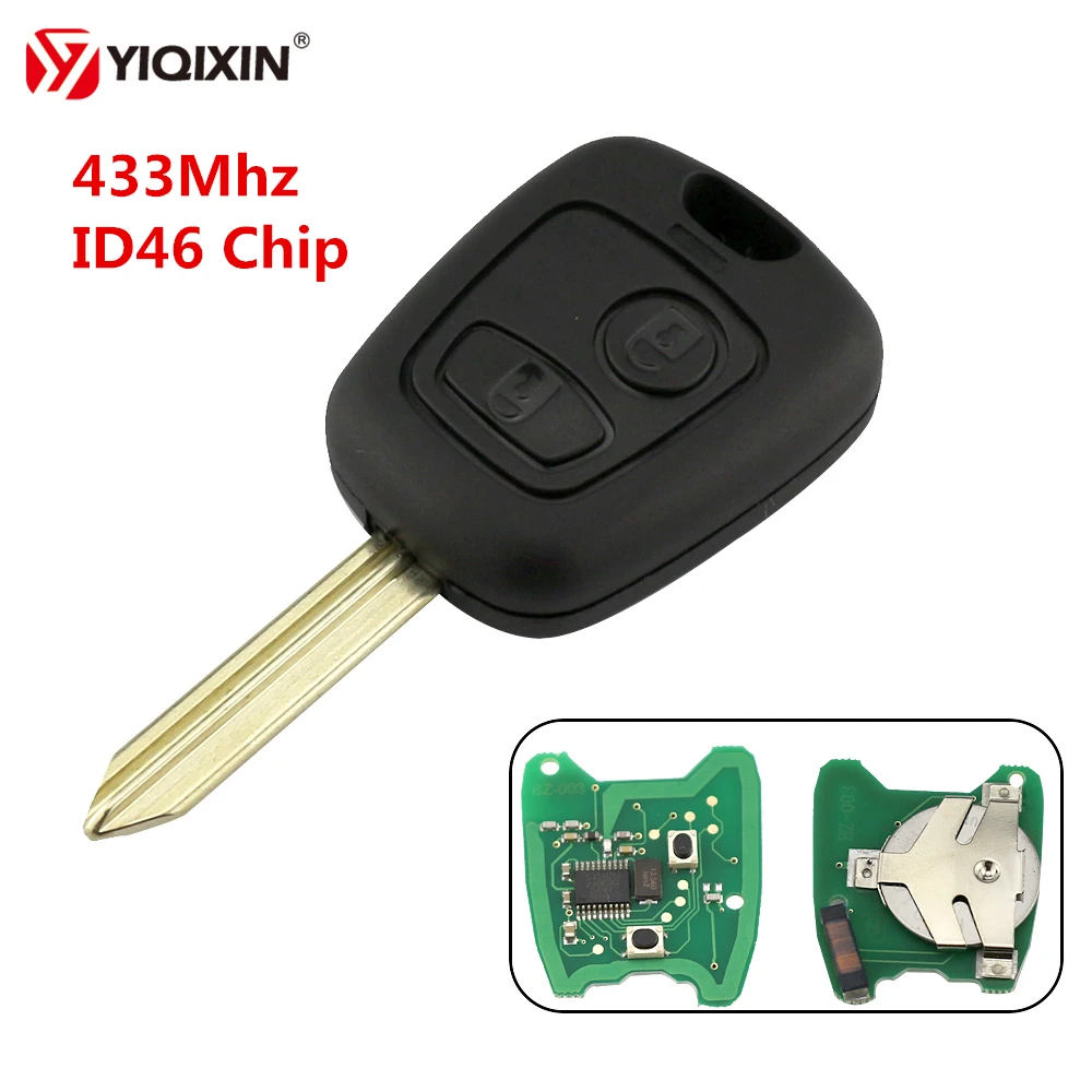 YIQIXIN 2 Button Remote Car Key 433Mhz ID46 Chip For Citroen C1 C2 C3 Berlingo Saxo XSARA Vehicle Control Alarm SX9 Blade
YIQIXIN 2 Button Remote Car Key 433Mhz ID46 Chip For Citroen C1 C2 C3 Berlingo Saxo XSARA Vehicle Control Alarm SX9 Blade