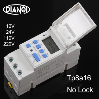 No Lock time switch Power Weekly Programme Electronic Timer Switch Digital TIMER 220V 110V 12V 24V Din Rail Mount tp8a16
No Lock time switch Power Weekly Programme Electronic Timer Switch Digital TIMER 220V 110V 12V 24V Din Rail Mount tp8a16