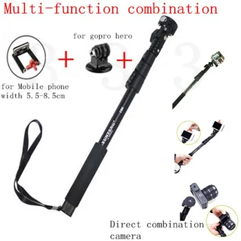 Aluminum 123cm Telescopic Handheld Monopod With Tripod Mount Adapter And Mobile Phone Holder For Gopro Hero 6 5 & Mobile Phone
Aluminum 123cm Telescopic Handheld Monopod With Tripod Mount Adapter And Mobile Phone Holder For Gopro Hero 6 5 & Mobile Phone