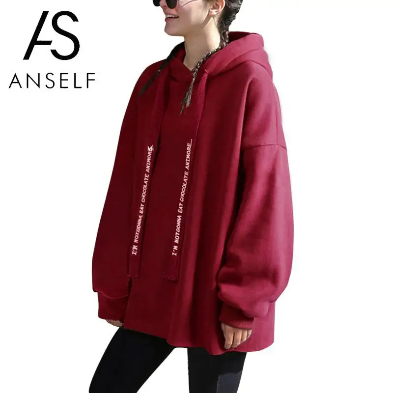 Anself Women 5XL Plus Size Hoodie Drawstring Letter Print Long Sleeve Sudaderas Mujer 2019 Fleece Warm Winter Casual Sweatshirt
Anself Women 5XL Plus Size Hoodie Drawstring Letter Print Long Sleeve Sudaderas Mujer 2019 Fleece Warm Winter Casual Sweatshirt